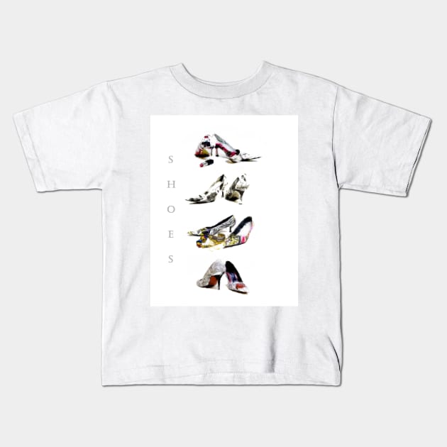 Shoes Kids T-Shirt by johnwebbstock